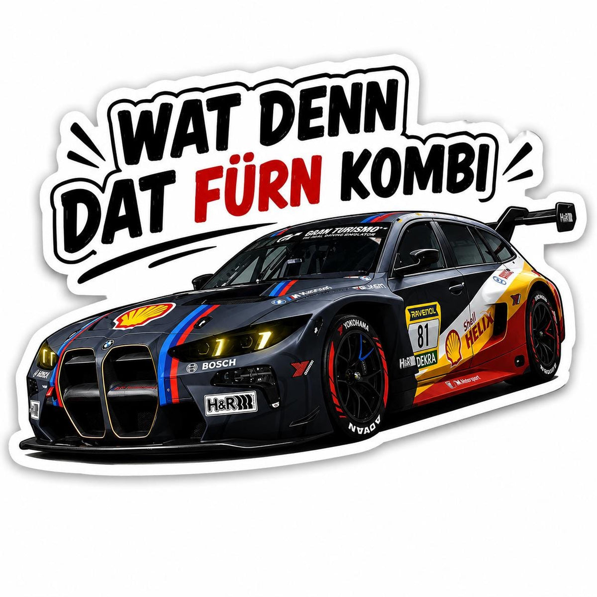 BMW M3 GT3 Touring Sticker