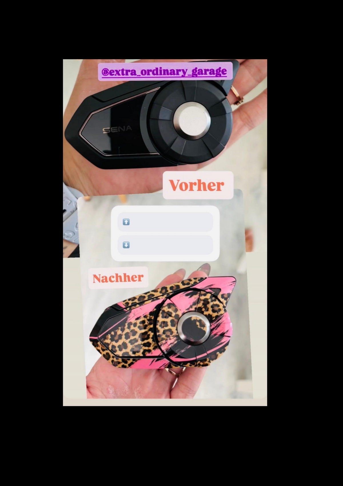 Custom Sena 30K Skin | Personalized Helmet Communicator Cover | Motorcycle Intercom Wrap | Carbon / Custom Design