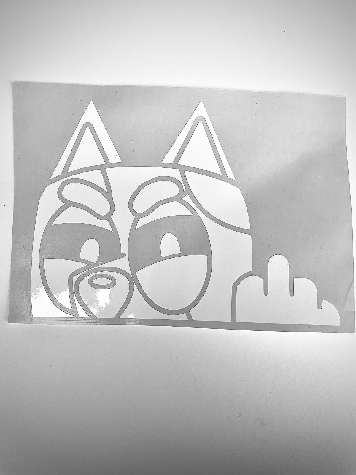 Funny Cartoon Sticker / Fun Vinyl Decal / alle Custom Sticker möglich /Aufkleber Bluey Muffin, Geimeinhorn / Geschenkidee