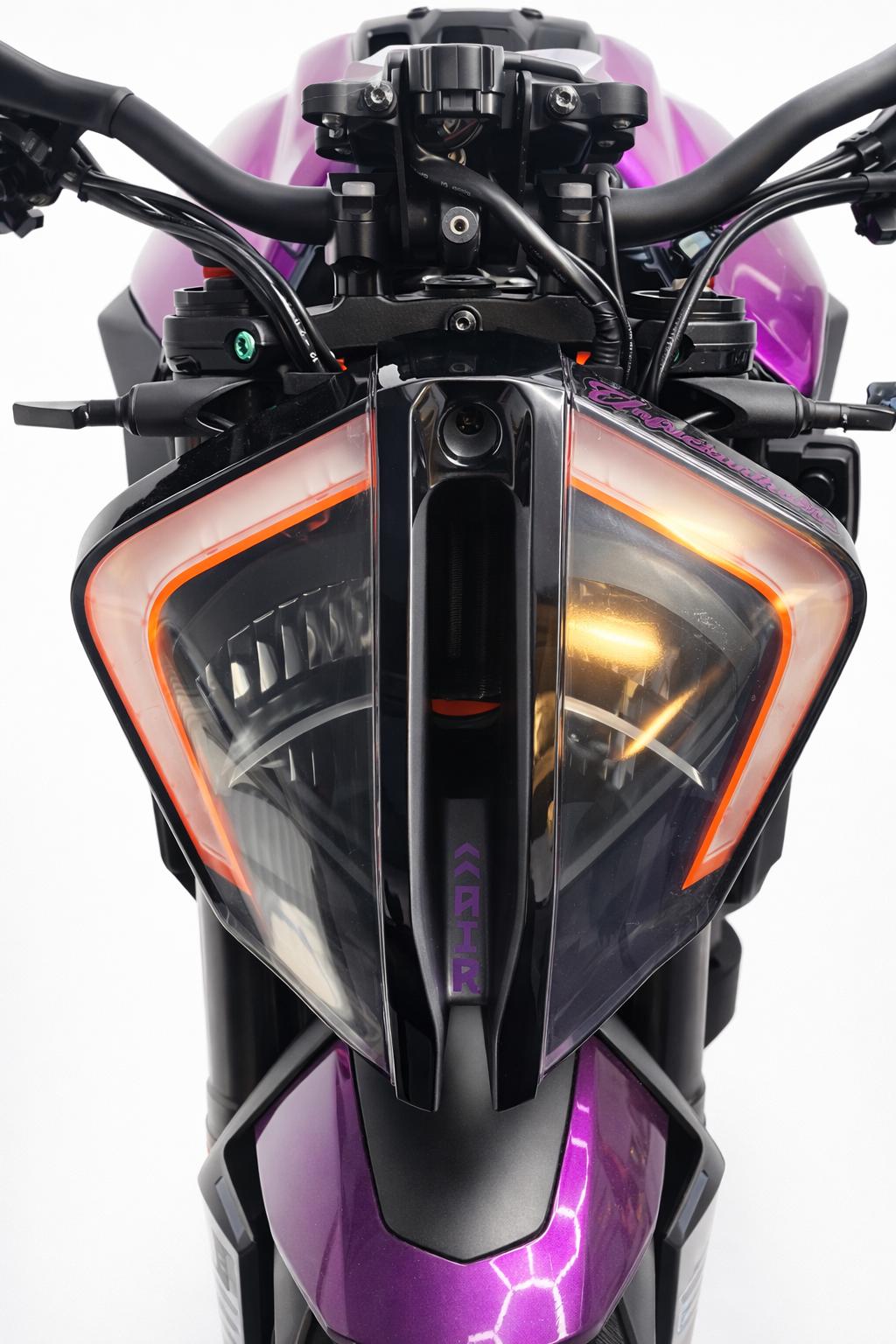 KTM 1290 Superduke R 3.0 Custom Sticker (2020-2025) - passgenauer Scheinwerfer (Front) Aufkleber , Headlight Decal , Custom Look