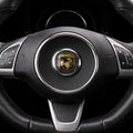 Fiat 500 Abarth Emblem Overlay / Vinyl Aufkleber für Original Emblem / Custom Look passgenau für Lenkrad