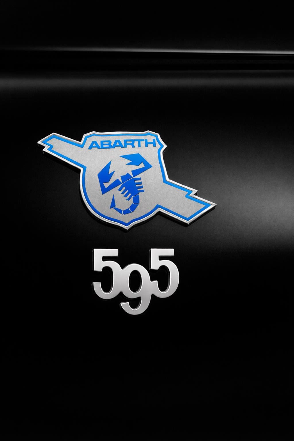 Fiat 500 Abarth Sticker, Emblem Overlay, Vinyl Aufkleber, Custom Look passgenau für Kotflügel Emblem, Abarth Scorpion Decal Custom