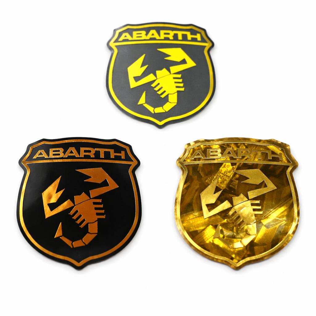 Fiat 500 Abarth Emblem Overlay / Vinyl Aufkleber für Original Emblem / Custom Look passgenau für Lenkrad