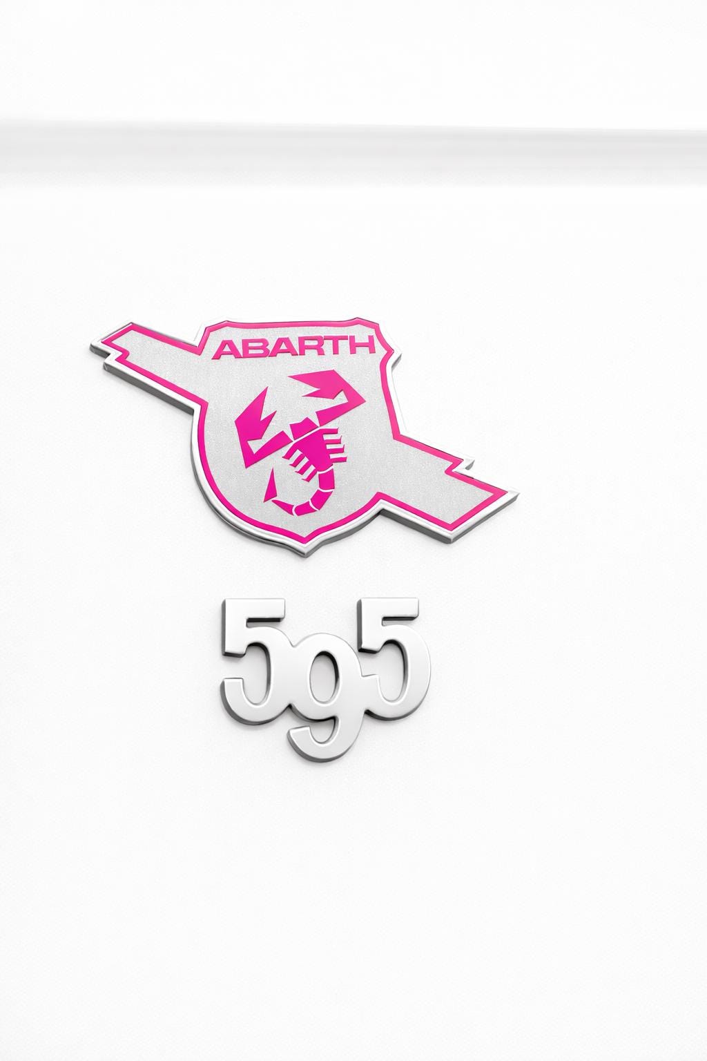 Fiat 500 Abarth Sticker, Emblem Overlay, Vinyl Aufkleber, Custom Look passgenau für Kotflügel Emblem, Abarth Scorpion Decal Custom