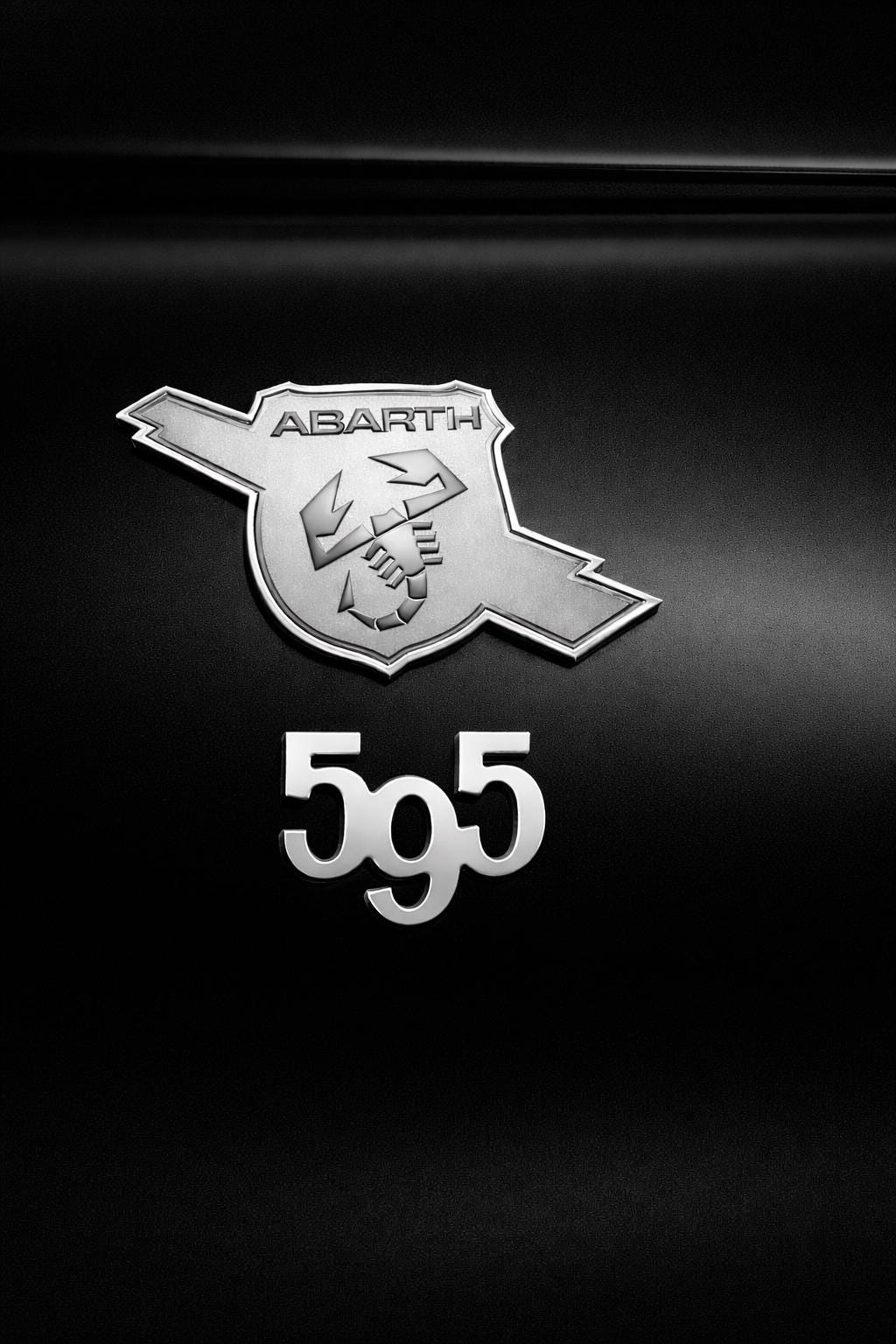 Fiat 500 Abarth Sticker, Emblem Overlay, Vinyl Aufkleber, Custom Look passgenau für Kotflügel Emblem, Abarth Scorpion Decal Custom