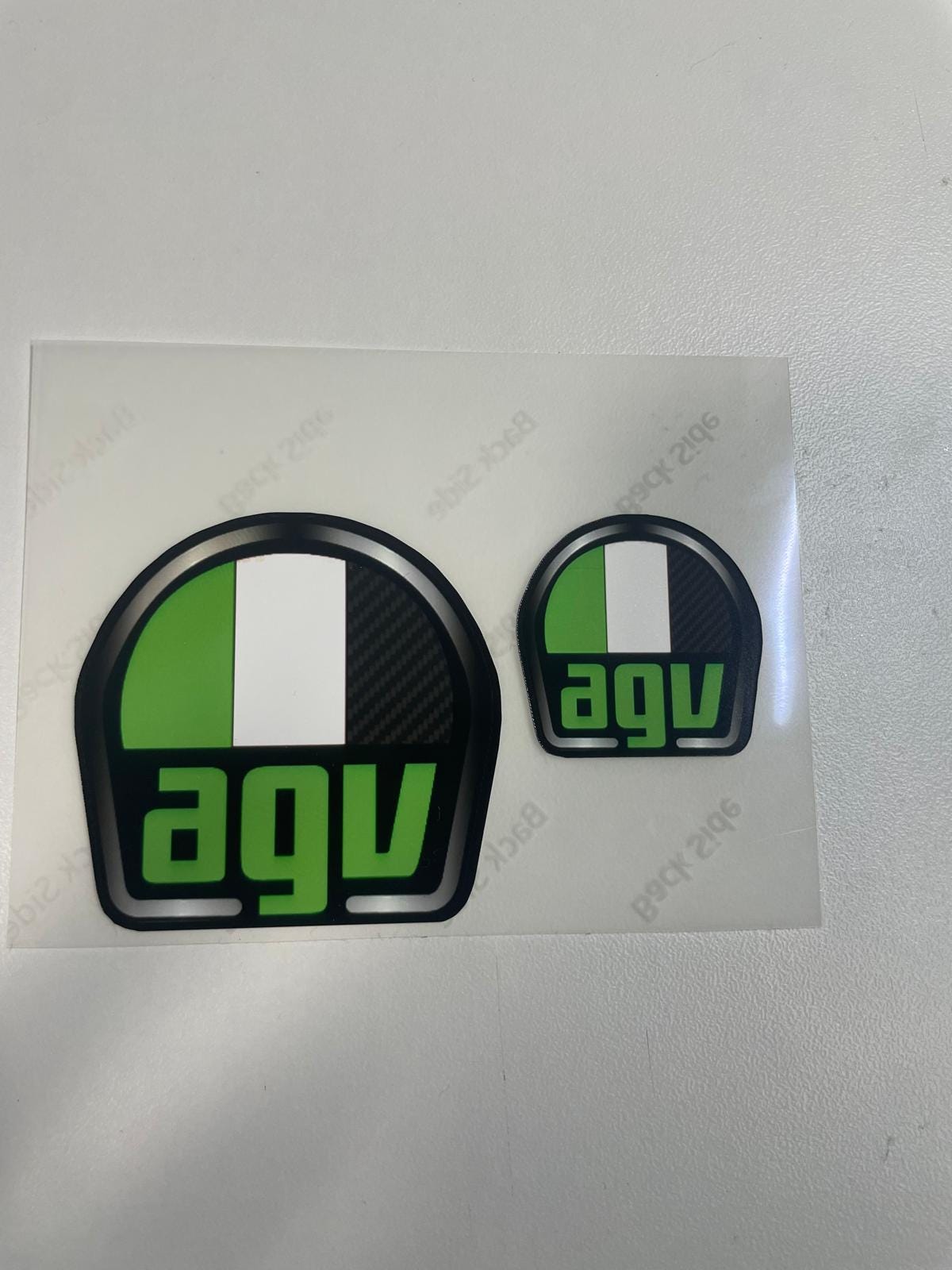 AGV Helmet Logo Sticker | Personalized Motorcycle Helmet Decal | Matte Gloss Metallic Neon | Rider Custom Upgrade