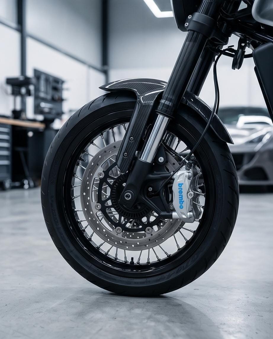 Brembo Bremsen Sticker Set für Motorrad Bremssattel | Hochwertige Vinyl Decals | Supermoto, KTM, BMW, Duke, Kawasaki, Ducati
