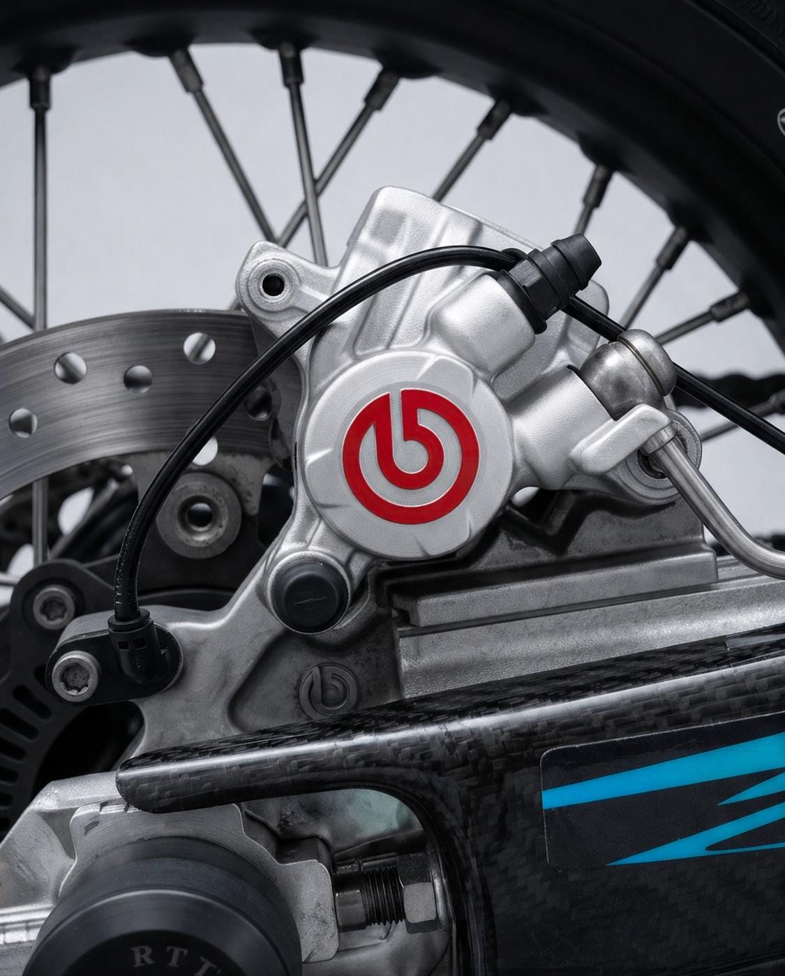 Brembo Bremsen Sticker Set für Motorrad Bremssattel | Hochwertige Vinyl Decals | Supermoto, KTM, BMW, Duke, Kawasaki, Ducati