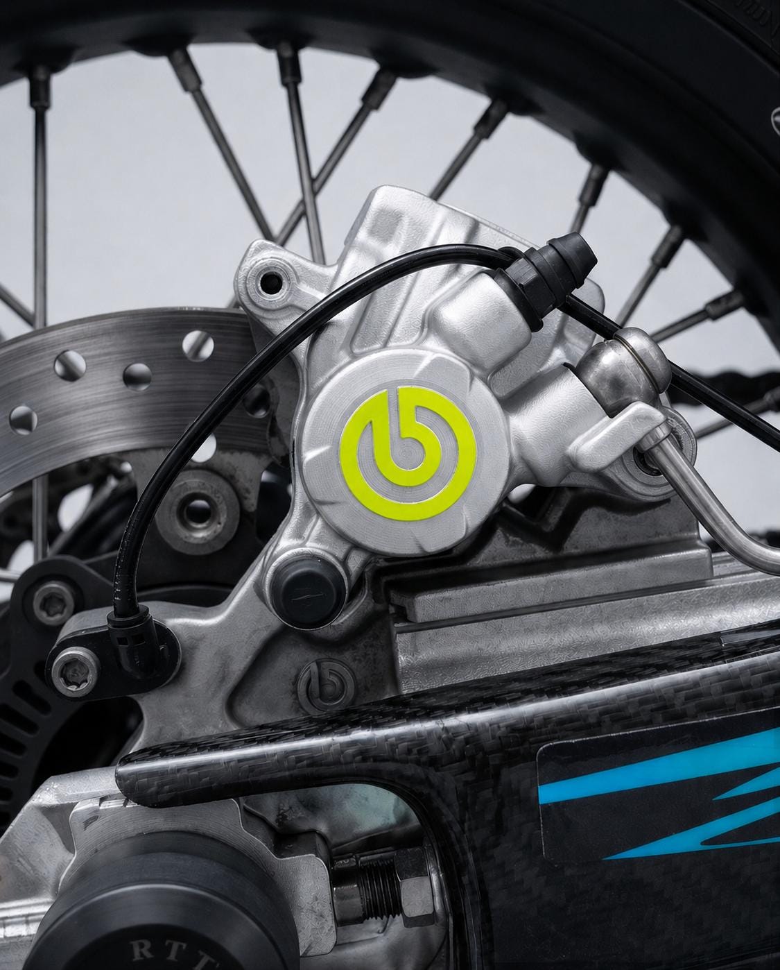 Brembo Bremsen Sticker Set für Motorrad Bremssattel | Hochwertige Vinyl Decals | Supermoto, KTM, BMW, Duke, Kawasaki, Ducati