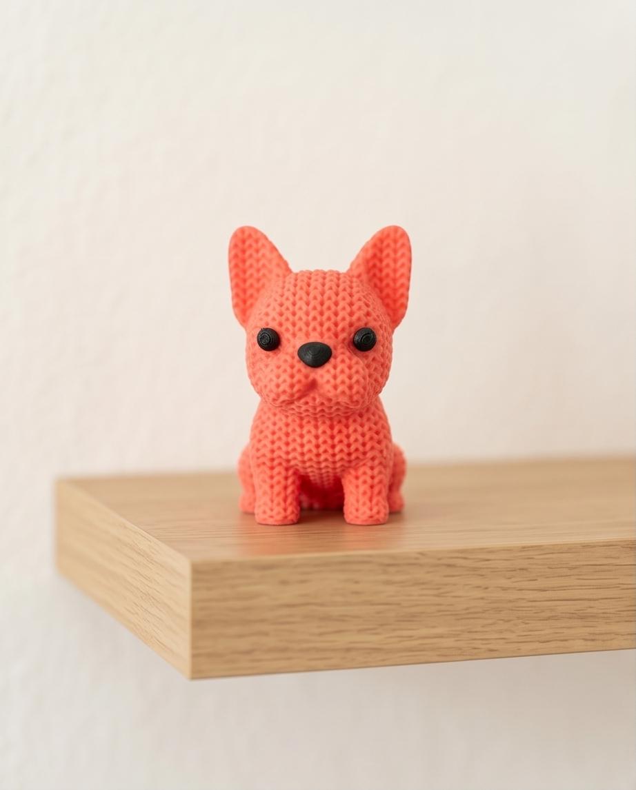 3D Gedruckter French Bulldog | Süße Frenchie Figur | Modernes Deko Geschenk | Handmade Hund Figur | Desk Decor | Frenchie Geschenk