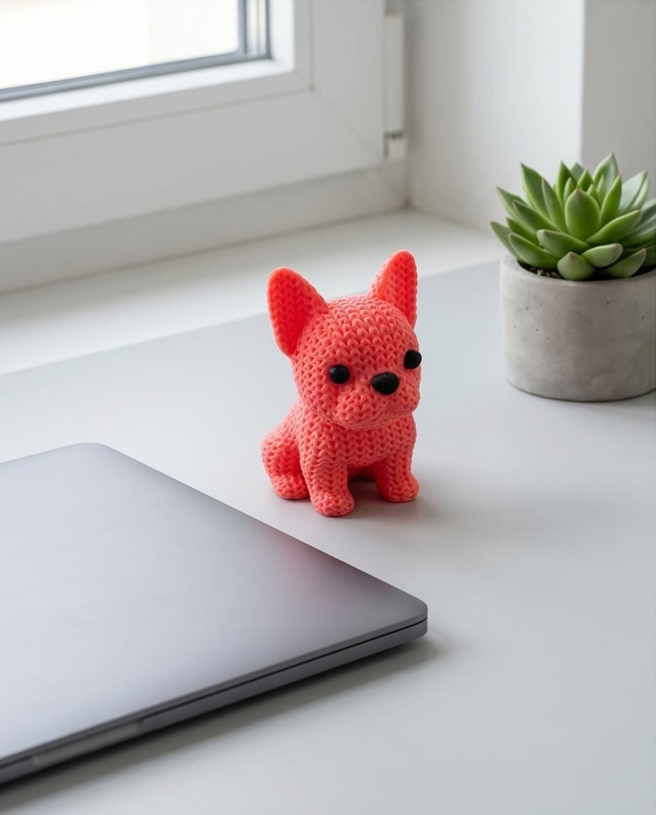 3D Gedruckter French Bulldog | Süße Frenchie Figur | Modernes Deko Geschenk | Handmade Hund Figur | Desk Decor | Frenchie Geschenk