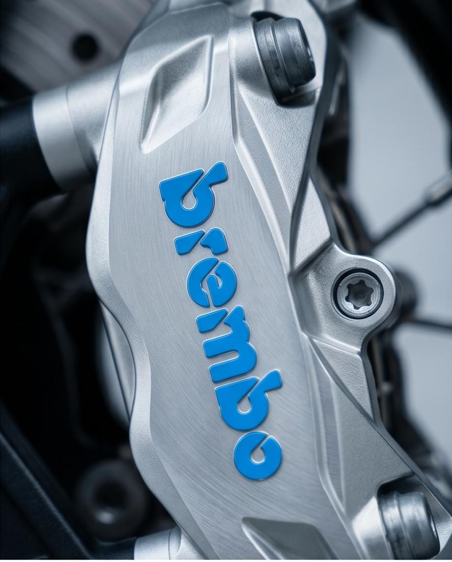 Brembo Bremsen Sticker Set für Motorrad Bremssattel | Hochwertige Vinyl Decals | Supermoto, KTM, BMW, Duke, Kawasaki, Ducati