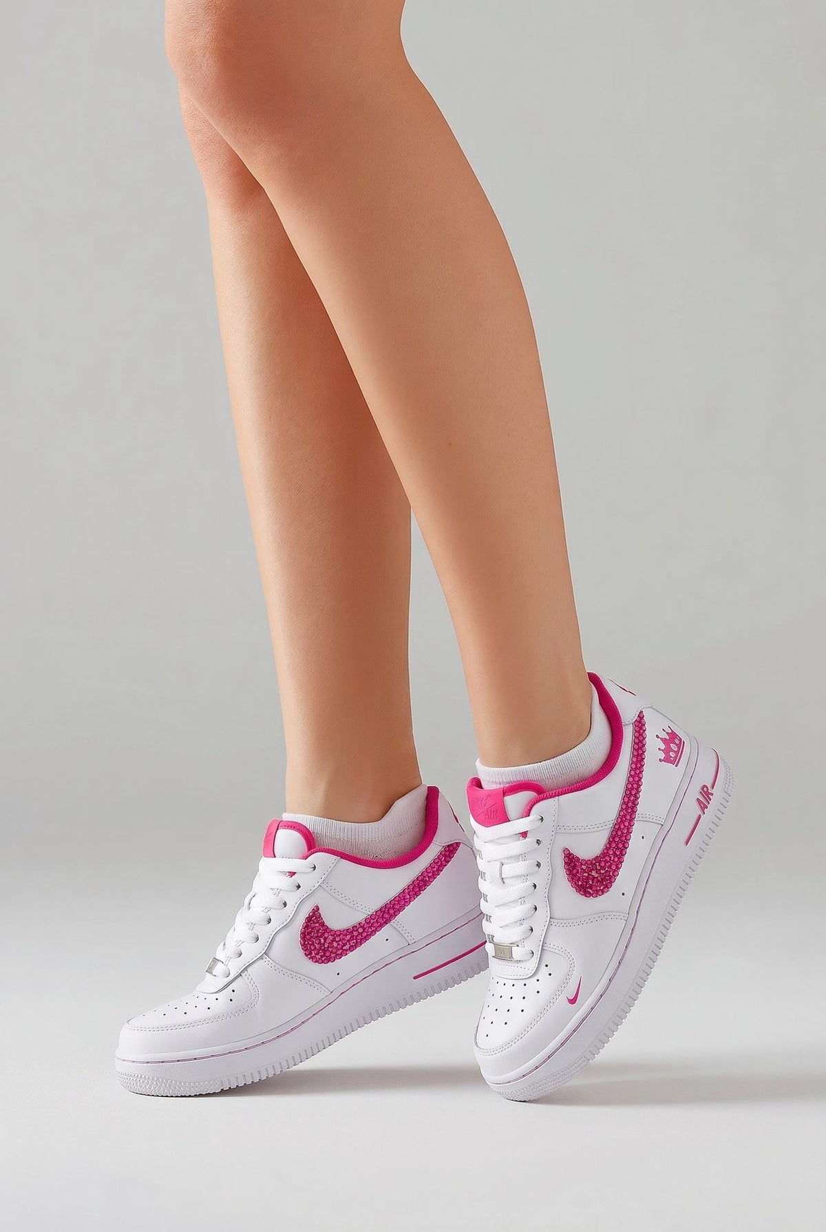 Custom Pink Bling Sneaker  Strass Sneaker Damen  Personalisierte Glitzer Schuhe  Handgemachte Fashion Sneaker  Geschenk für Sie