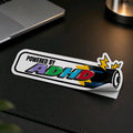 Powered by ADHD Aufkleber  Lustiger Laptop Sticker  Wetterfester Vinyl Decal  Nerd & Chaos Energy Sticker