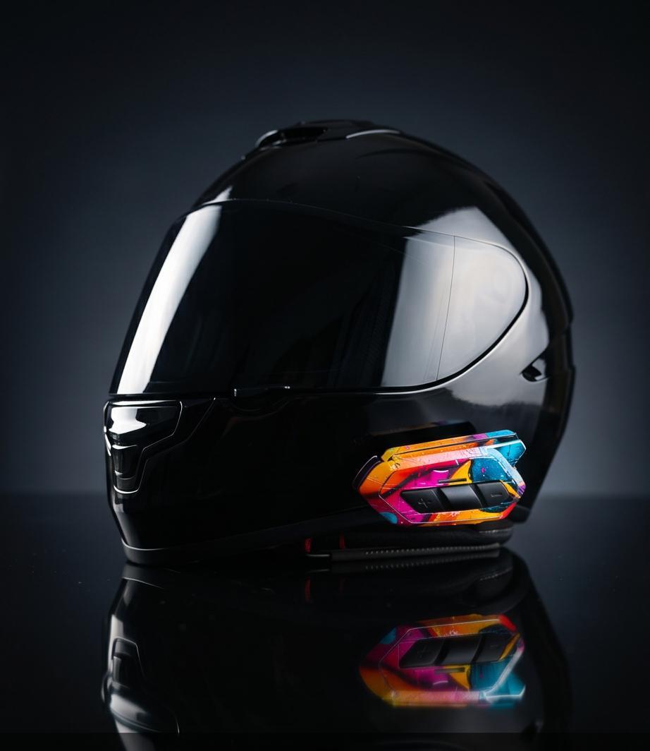 SENA 50R Custom Full Cover Skin | Personalisiertes Motorrad Intercom Cover | Premium Motorrad Design | Individuelle Sena Folie |