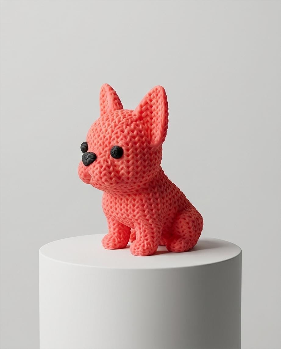 3D Gedruckter French Bulldog | Süße Frenchie Figur | Modernes Deko Geschenk | Handmade Hund Figur | Desk Decor | Frenchie Geschenk