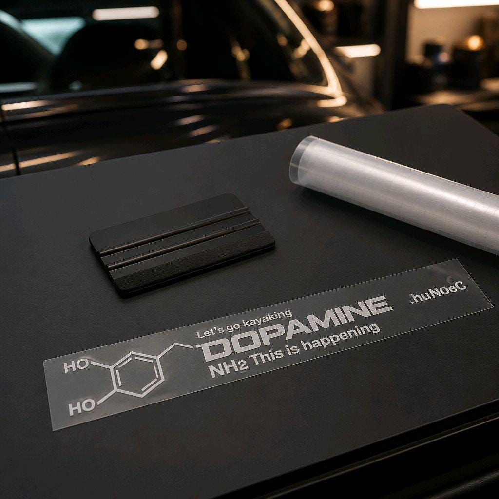 Dopamin Sticker  This is my Dopamine  Chemie Aufkleber  Auto Motorrad JDM Sticker  Transparenter Vinyl Aufkleber  Geschenk