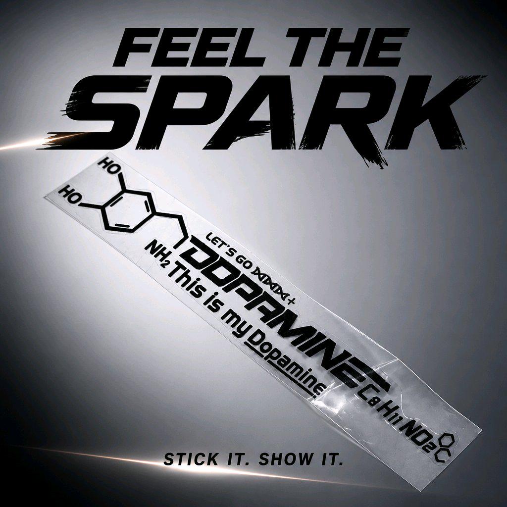 Dopamin Sticker  This is my Dopamine  Chemie Aufkleber  Auto Motorrad JDM Sticker  Transparenter Vinyl Aufkleber  Geschenk