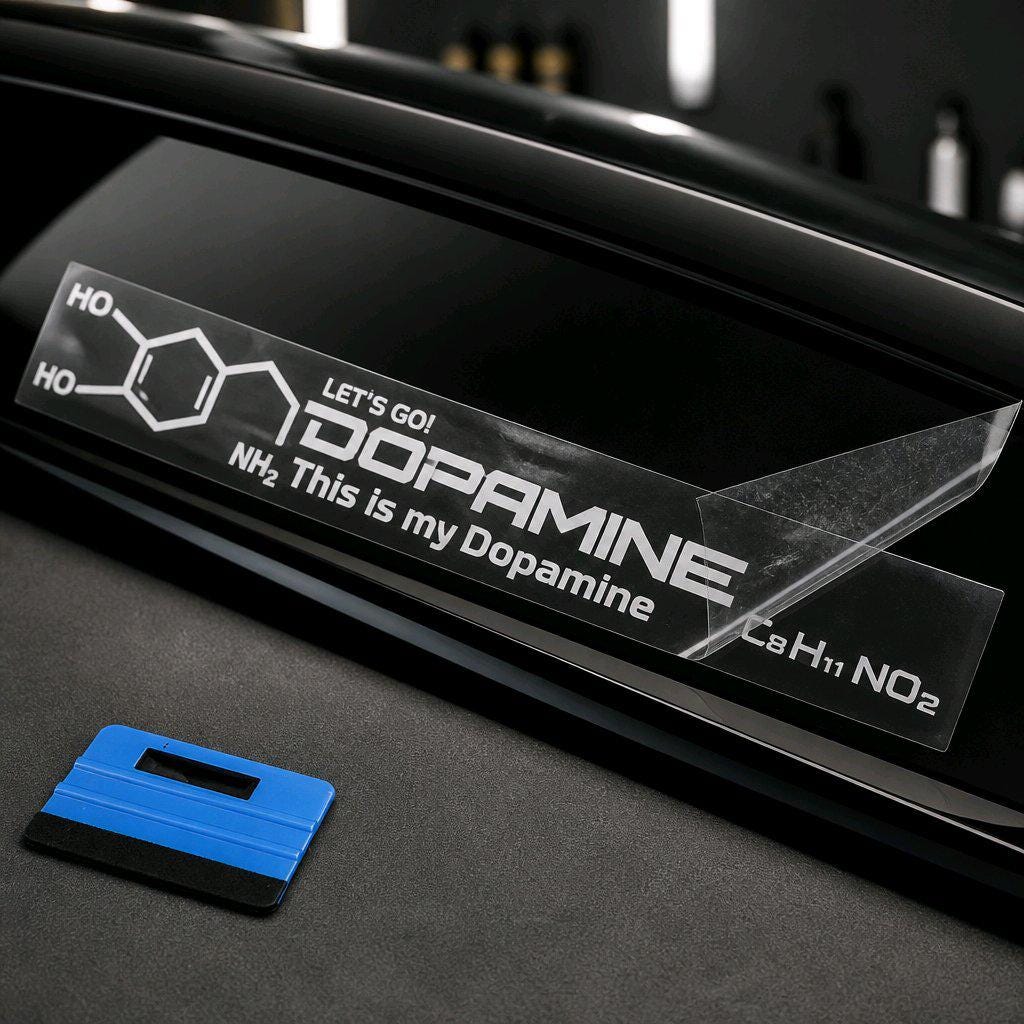 Dopamin Sticker  This is my Dopamine  Chemie Aufkleber  Auto Motorrad JDM Sticker  Transparenter Vinyl Aufkleber  Geschenk