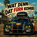 Wat denn dat fürn Kombi Sticker Bundle | Lustiger Auto Aufkleber | BMW M3 Touring Decal | Motorsport Sticker | Premium Vinyl Aufkleber