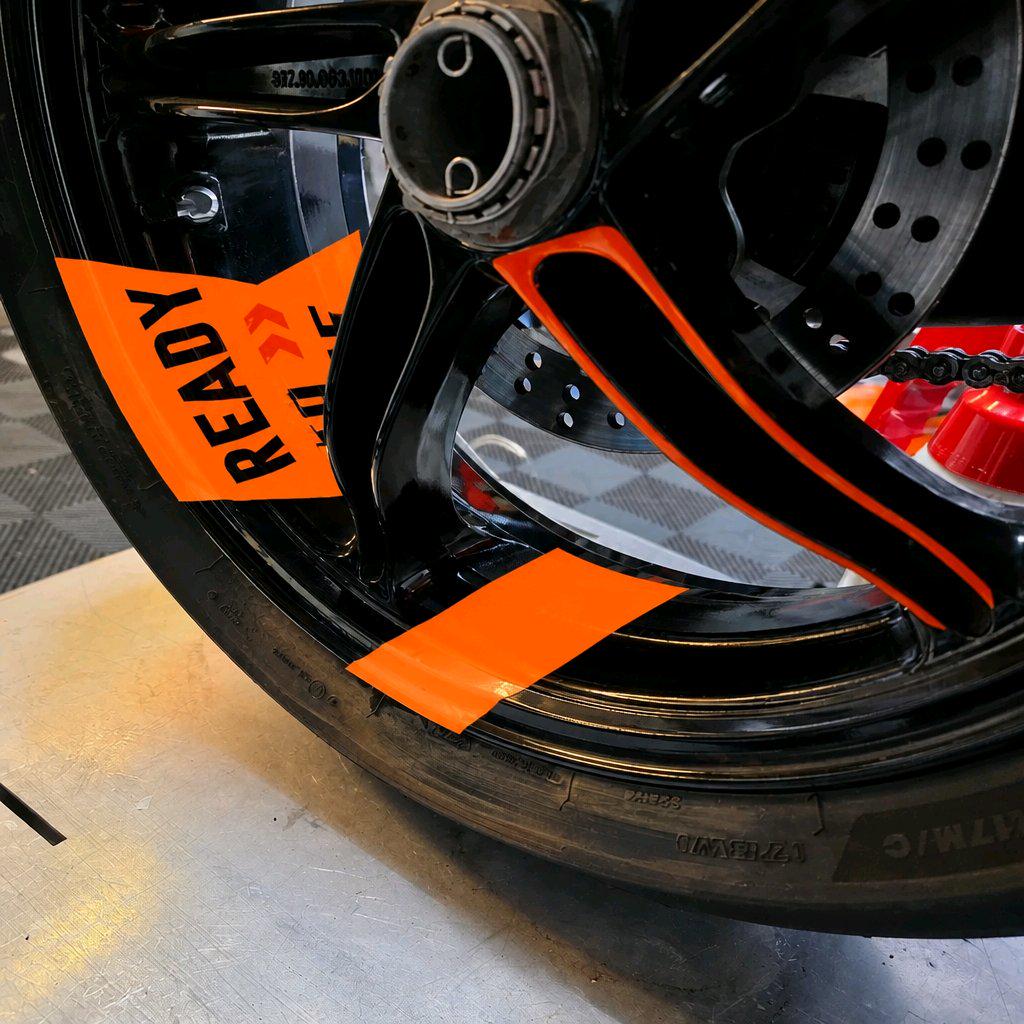 Motorrad Felgenaufkleber- KTM  Rim Decals für Sportbike Wheel Sticker