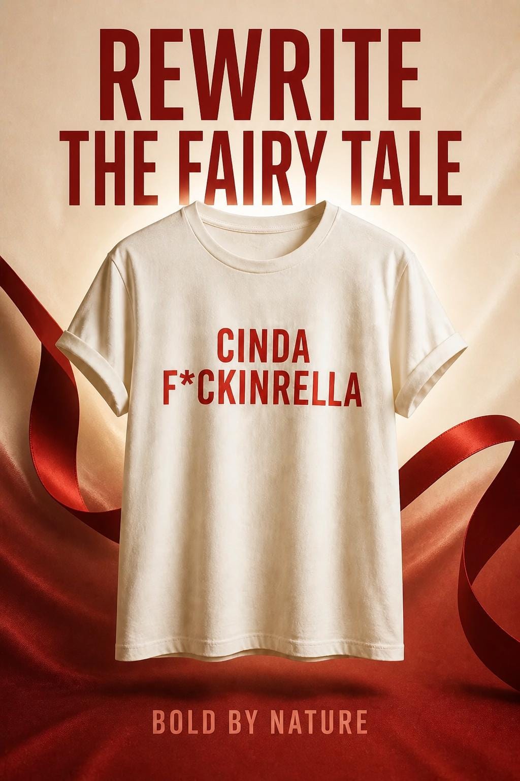 Funny Statement Shirt | Cinda F*ckinrella Graphic Tee | Unisex Streetwear T-Shirt | Minimalist Gift