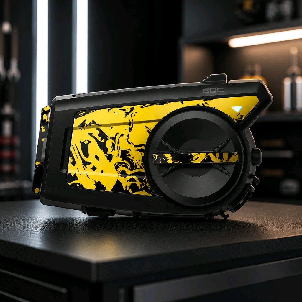 SENA 50C Custom Skin | Personalisiertes Motorrad Intercom Cover | Premium Motorrad Design | Individuelle Sena Folie |