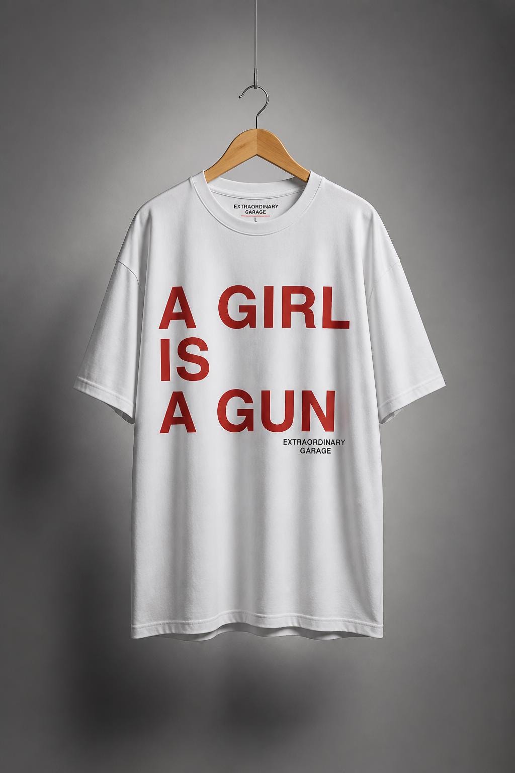 Funny Statement Shirt | Oversized Heavyweight Streetwear Tee | Unisex Premium Cotton Shirt | Bold Front Print"