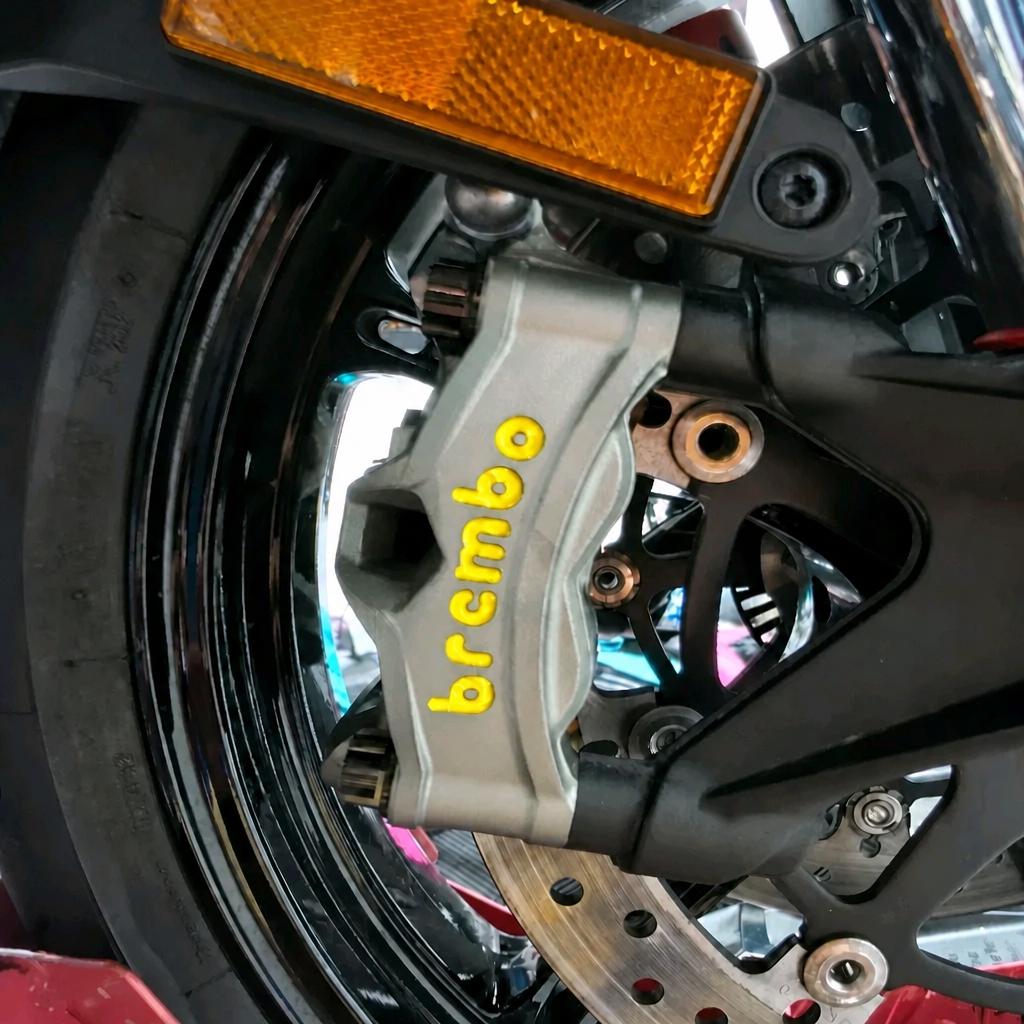 Brembo Bremsen Sticker Set für Motorrad Bremssattel | Hochwertige Vinyl Decals | Supermoto, KTM, BMW, Duke, Kawasaki, Ducati