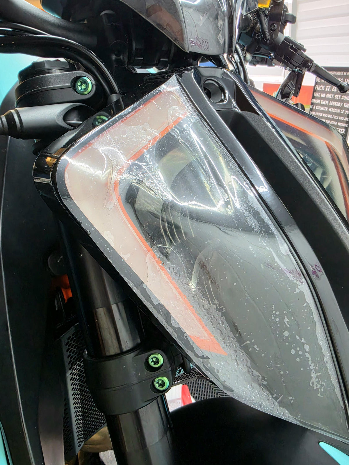 KTM 1290 Super Duke R 3.0 Scheinwerfer PPF | Passgenaue Lackschutzfolie | Steinschlagschutz | Transparent | Headlight Protection Film
