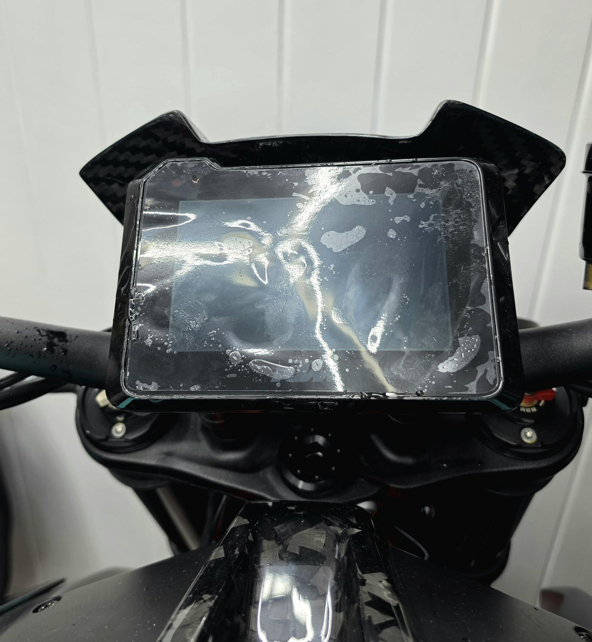 KTM 1290 Super Duke R Display Schutzfolie | Passgenaue TPU PPF Folie | Cockpit Schutz | Kratzschutz | Transparent