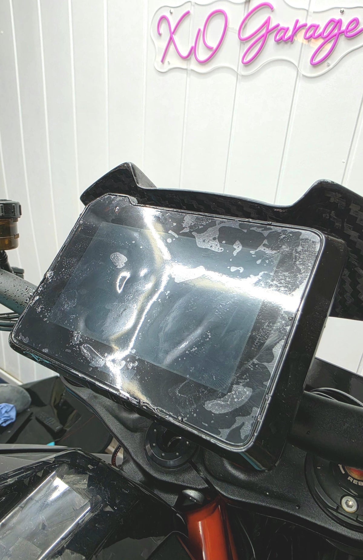 KTM 1290 Super Duke R Display Schutzfolie | Passgenaue TPU PPF Folie | Cockpit Schutz | Kratzschutz | Transparent