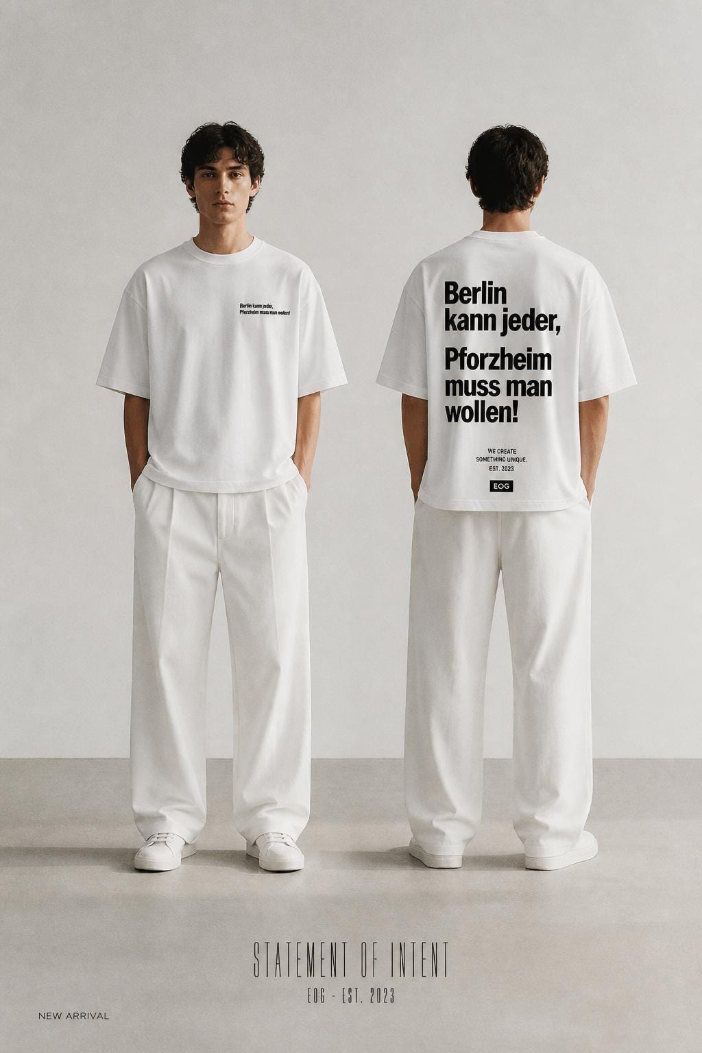 Pforzheim Shirt | Berlin kann jeder, Pforzheim muss man wollen! | Lustiges Statement T-Shirt | Oversized Unisex