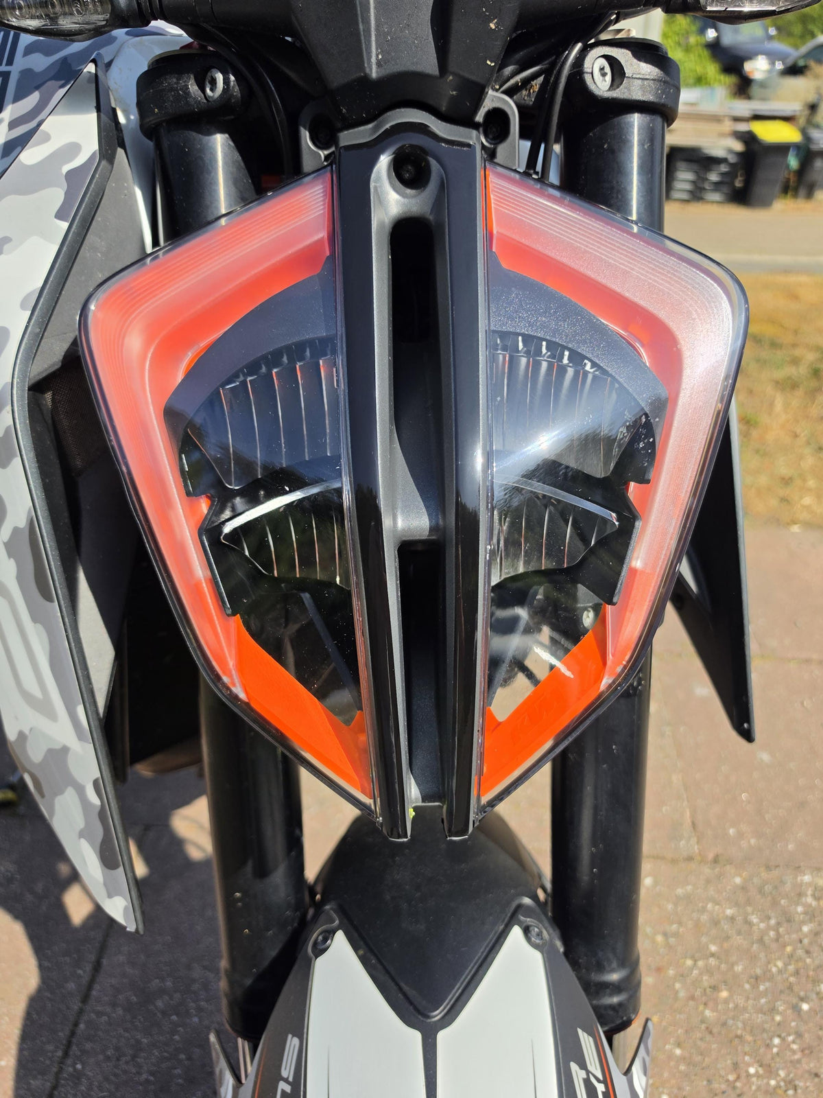 KTM 1290 Superduke R 2.0  (2017-2019) Custom Sticker passgenauer Scheinwerfer (Front) Aufkleber , Headlight Decal , Custom Look
