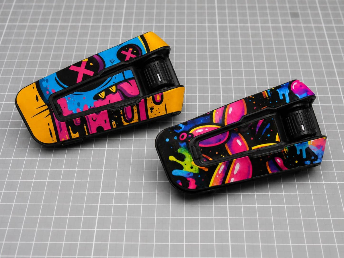 Cardo Edge Custom Skins   Packtalk - Personalized Motorcycle Skin - Custom Helmet Communicator - Upload your Design
