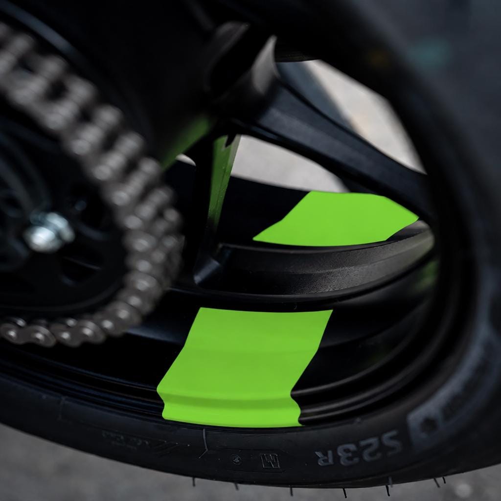 Motorrad Felgenaufkleber  Rim Decals für Sportbike Wheel Sticker