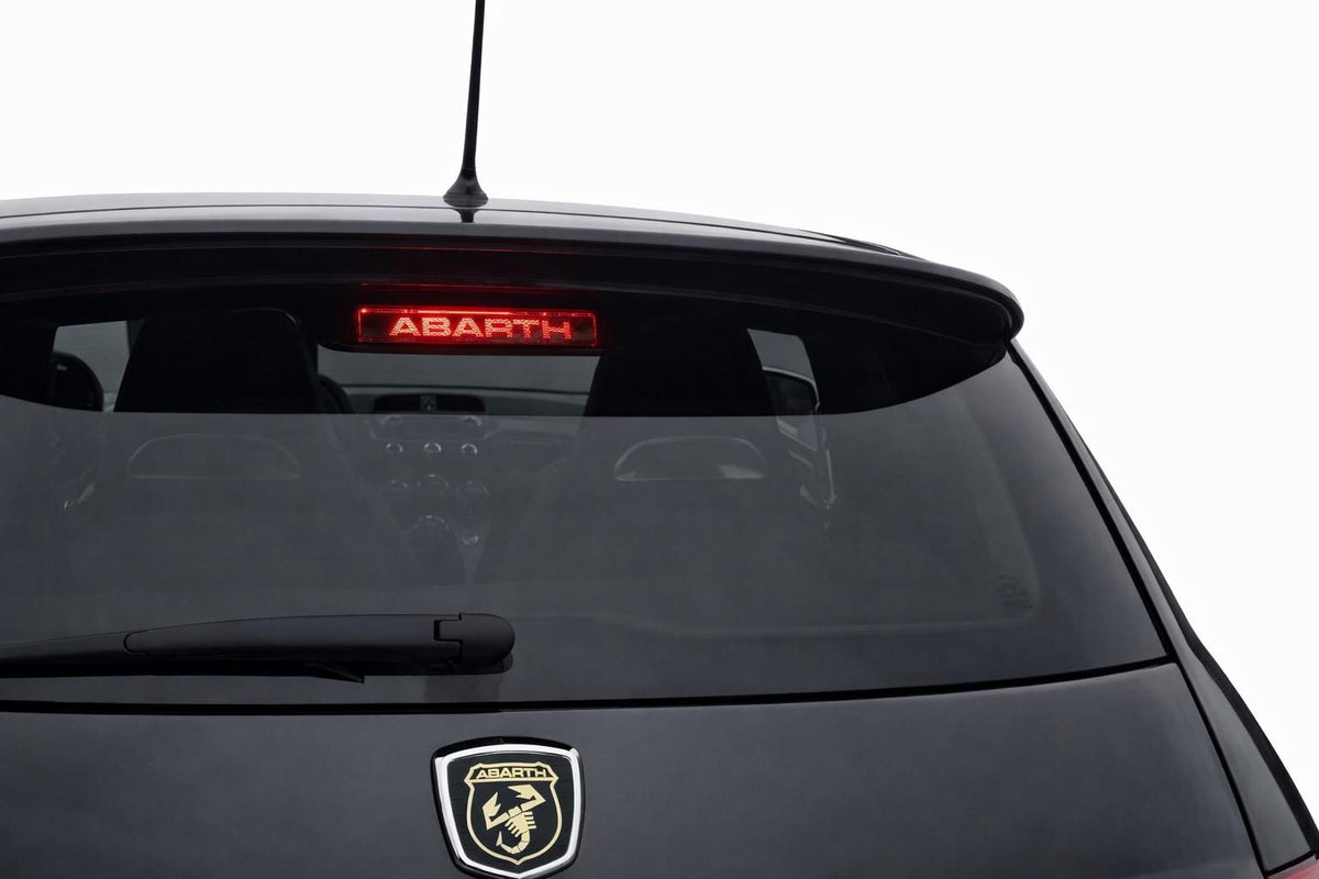Fiat 500 ABARTH Aufkleber, LED Bremslicht Schriftzug / 3. Bremsleuchte  Motorsport Look  Show & Tuning