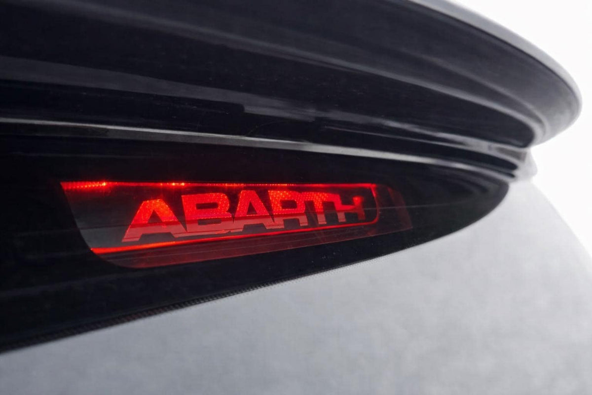 Fiat 500 ABARTH Aufkleber, LED Bremslicht Schriftzug / 3. Bremsleuchte  Motorsport Look  Show & Tuning