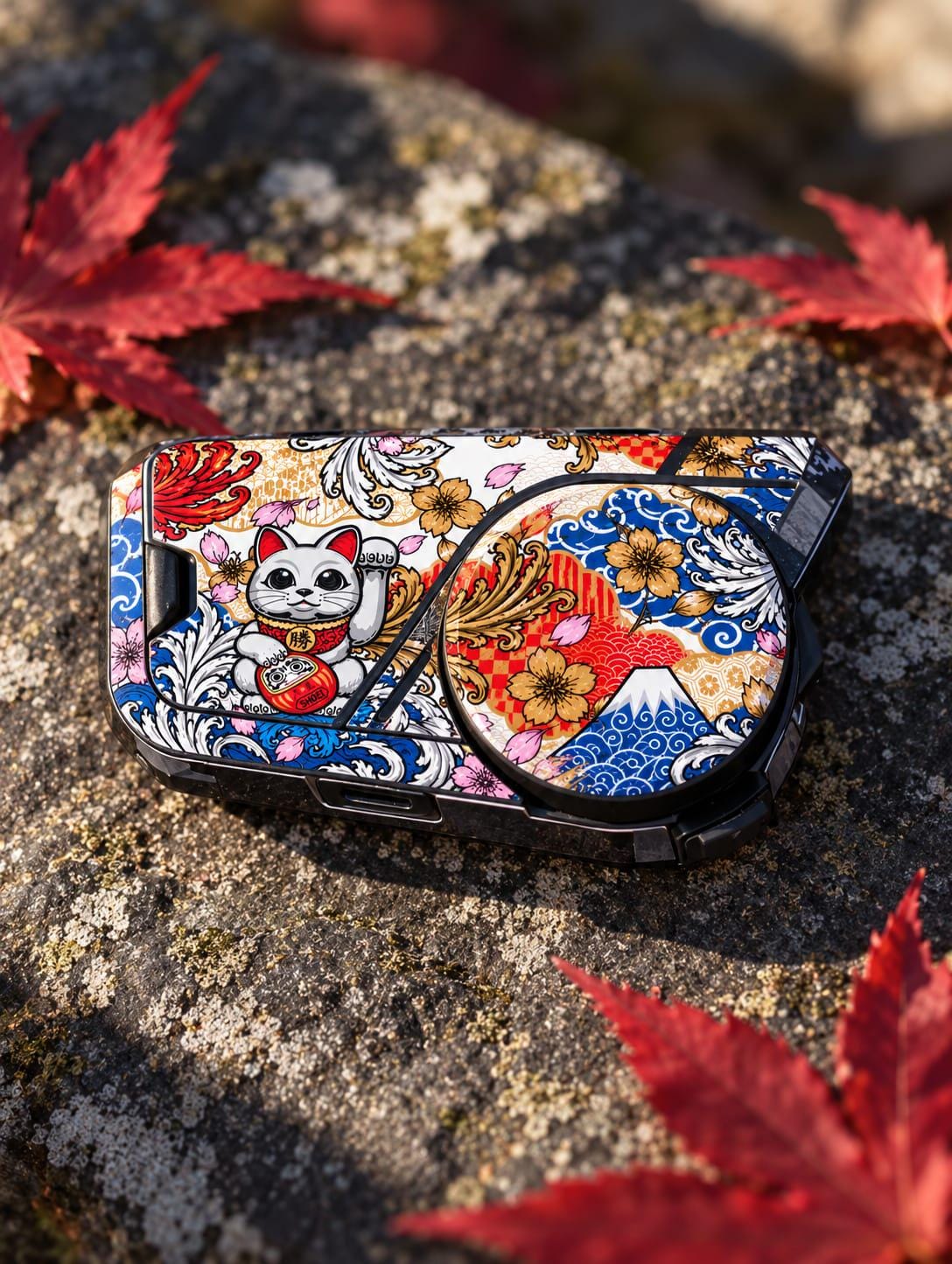 Custom Sena 60S Skin | Personalized Helmet Communicator Cover | Motorcycle Intercom Wrap | Carbon / Custom Design